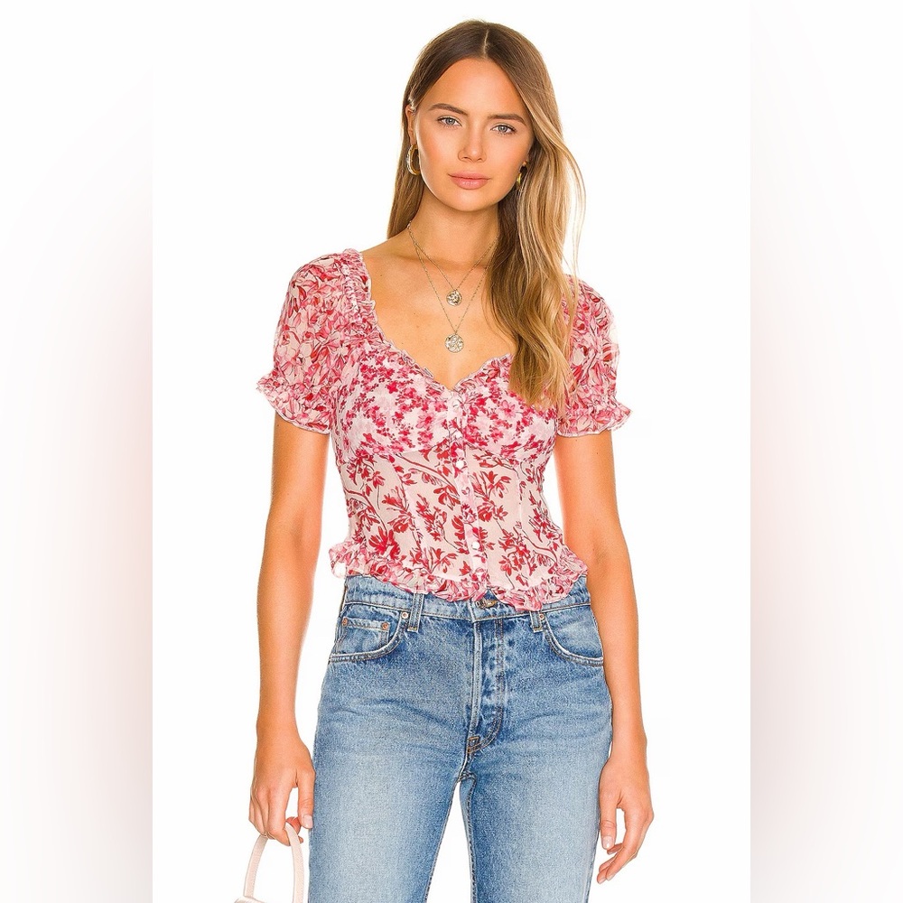 NWOT LoveShackFancy Bryant Top